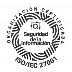 Sello: Organización certificada ISO/IEC 27001